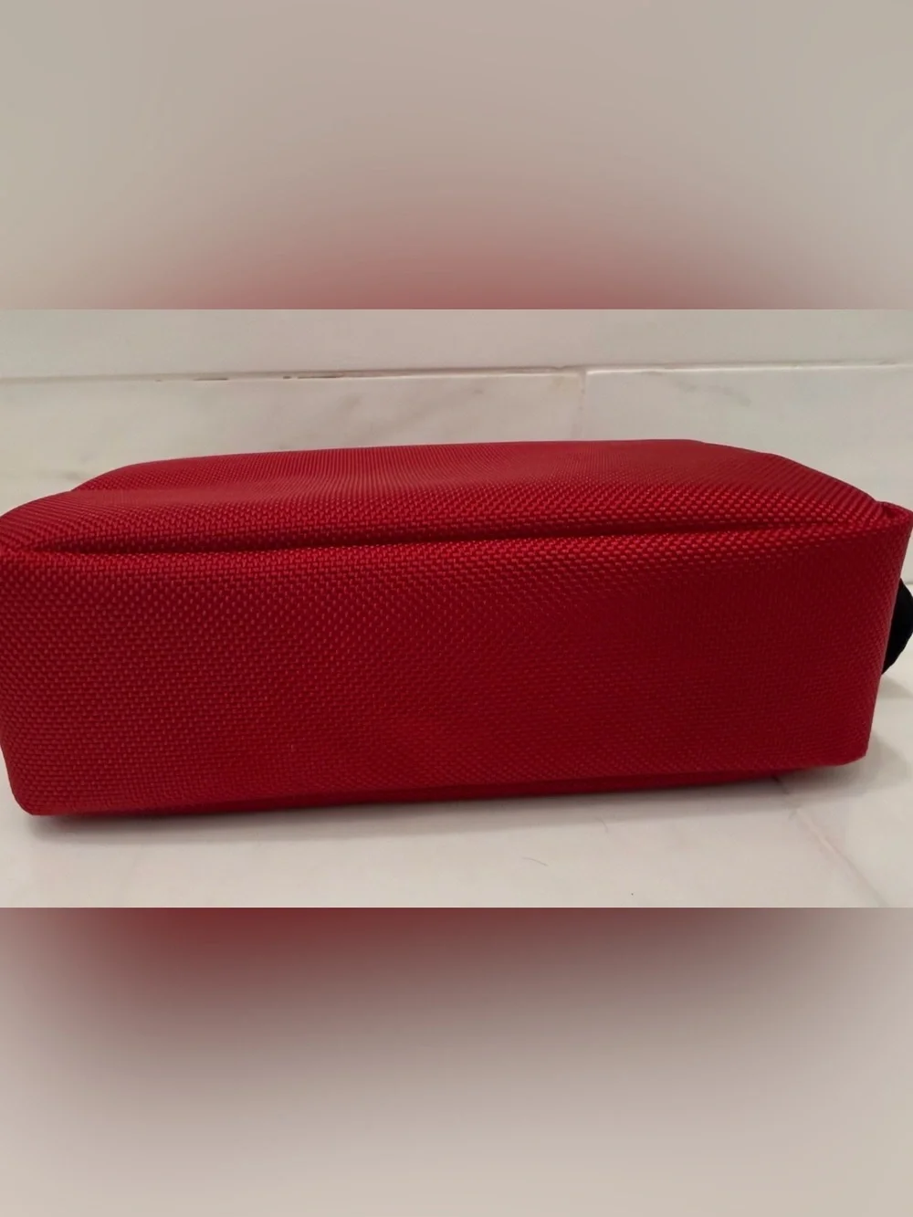 NEW - TUMI Ballistic Nylon Zippered Medium Kit - Pouch - Cosmetic Bag - RED